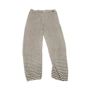 Honeydew pj lounge pants - joggers- sz large- striped ivory/grey